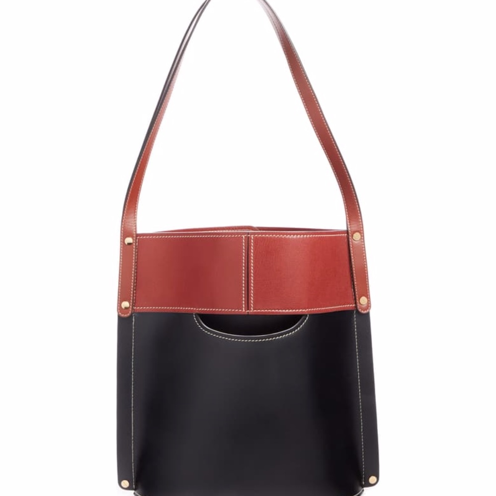 Chloé Aby Bicolor Leather Bucket Bag - Picture 4 of 12